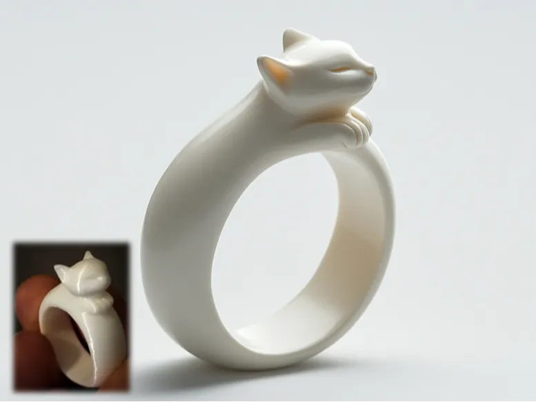 Bague du Désir Félin - Bijoux Print