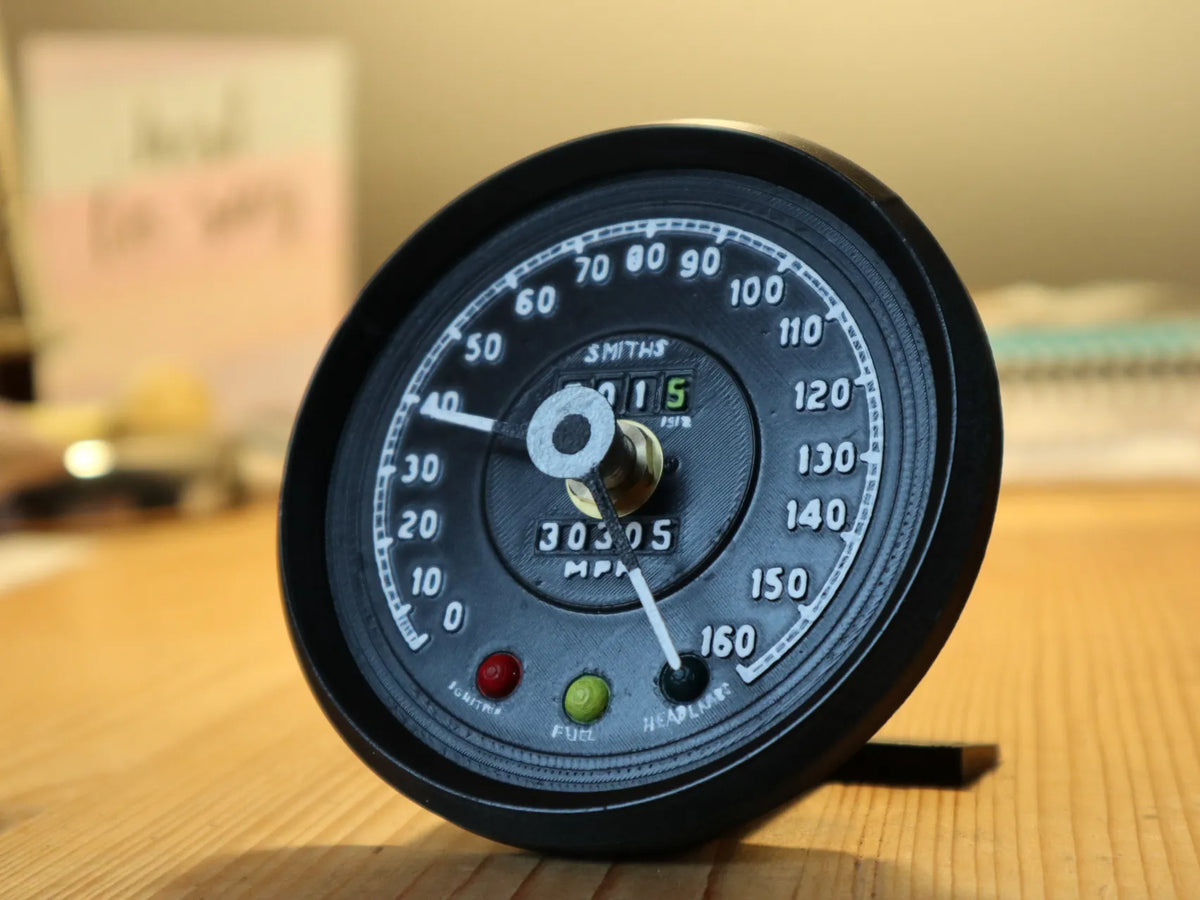 Horloge compteur de vitesse de voiture classique - Auto Print