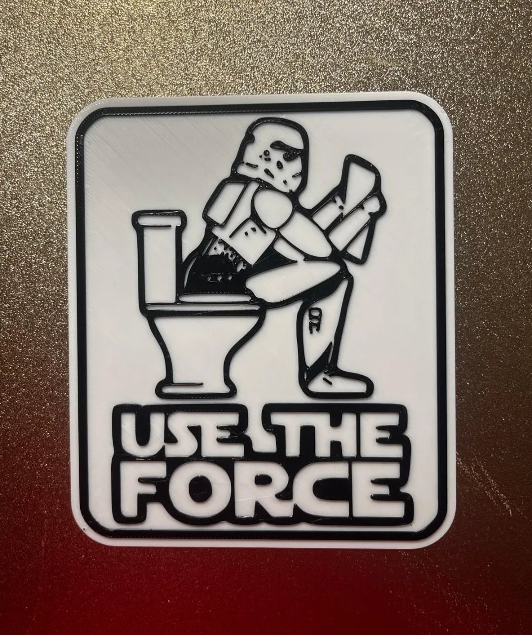 Panneau de toilettes Star Wars - Geek Print