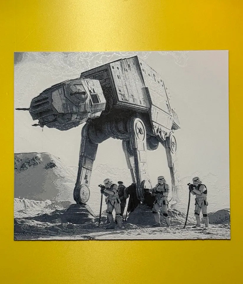 AT-AT avec Stormtrooper (Star Wars) teinte hueforge - Geek Print