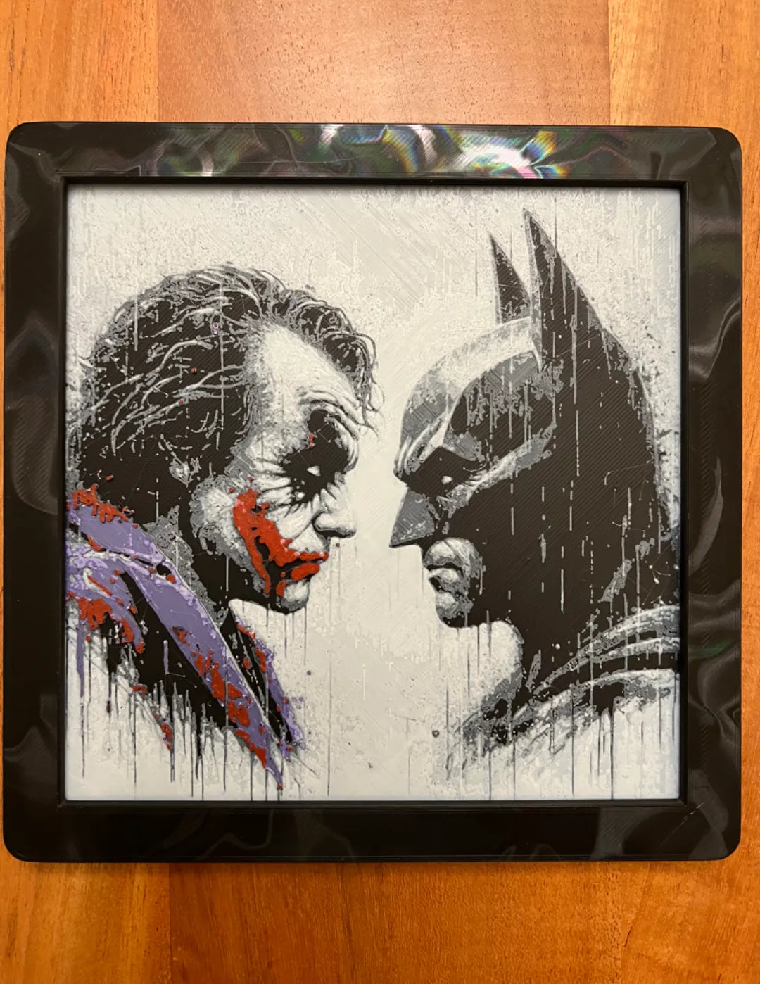 Batman contre le Joker sous la pluie - Geek Print