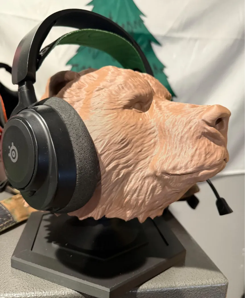 Support d'exposition pour tête d'ours - Cosplay Print