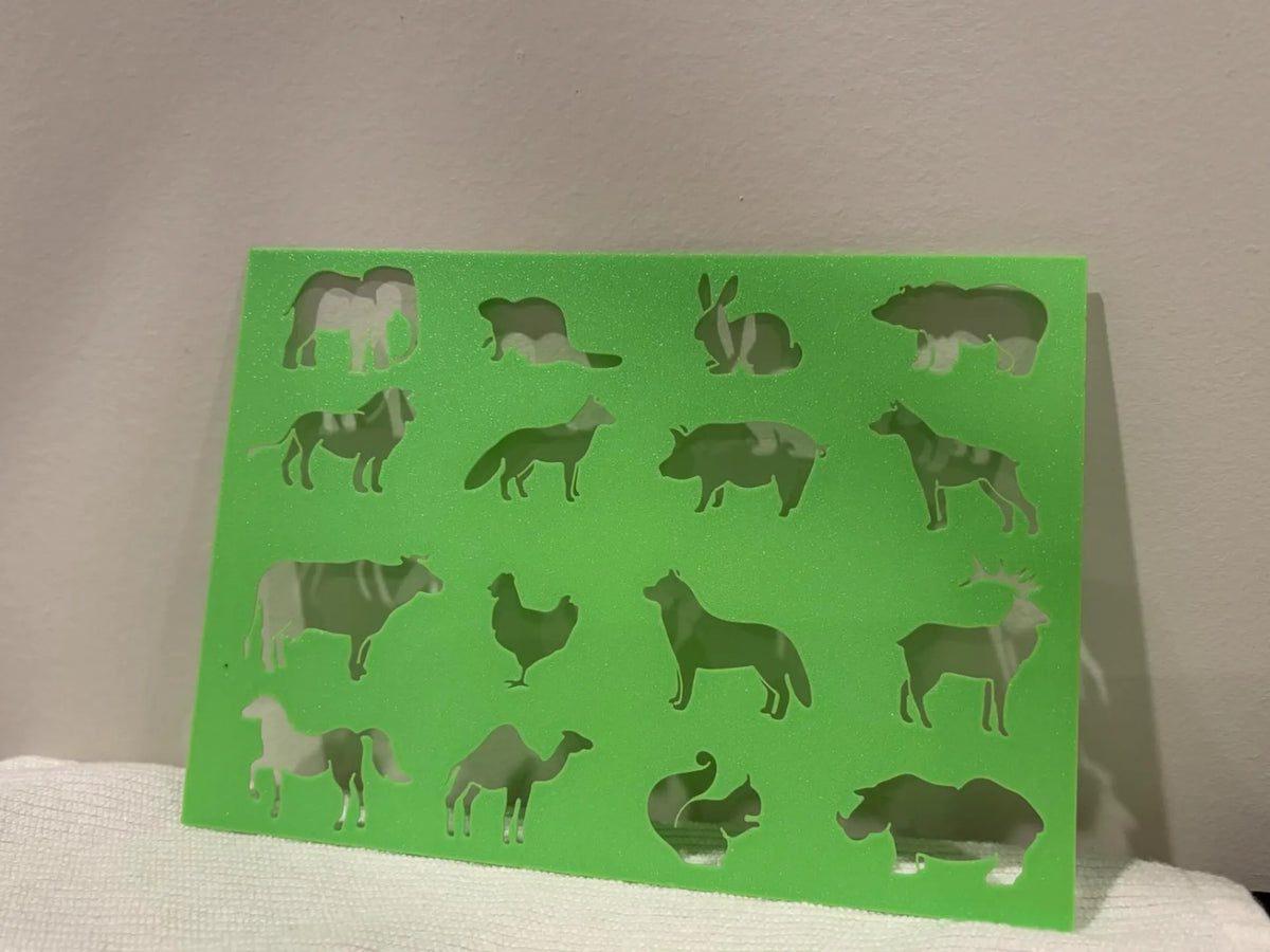 Pochoirs animaux pour enfants Montessori - Bébé Print