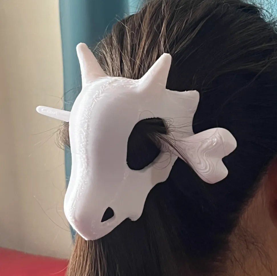 Barrette crâne Cubone - Bijoux Print