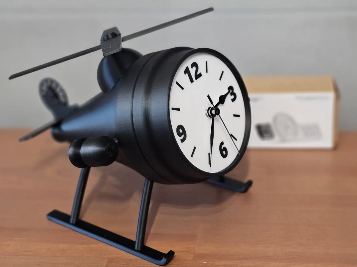 Horloge de table miniature d'hélicoptère, décoration intérieure - Auto Print