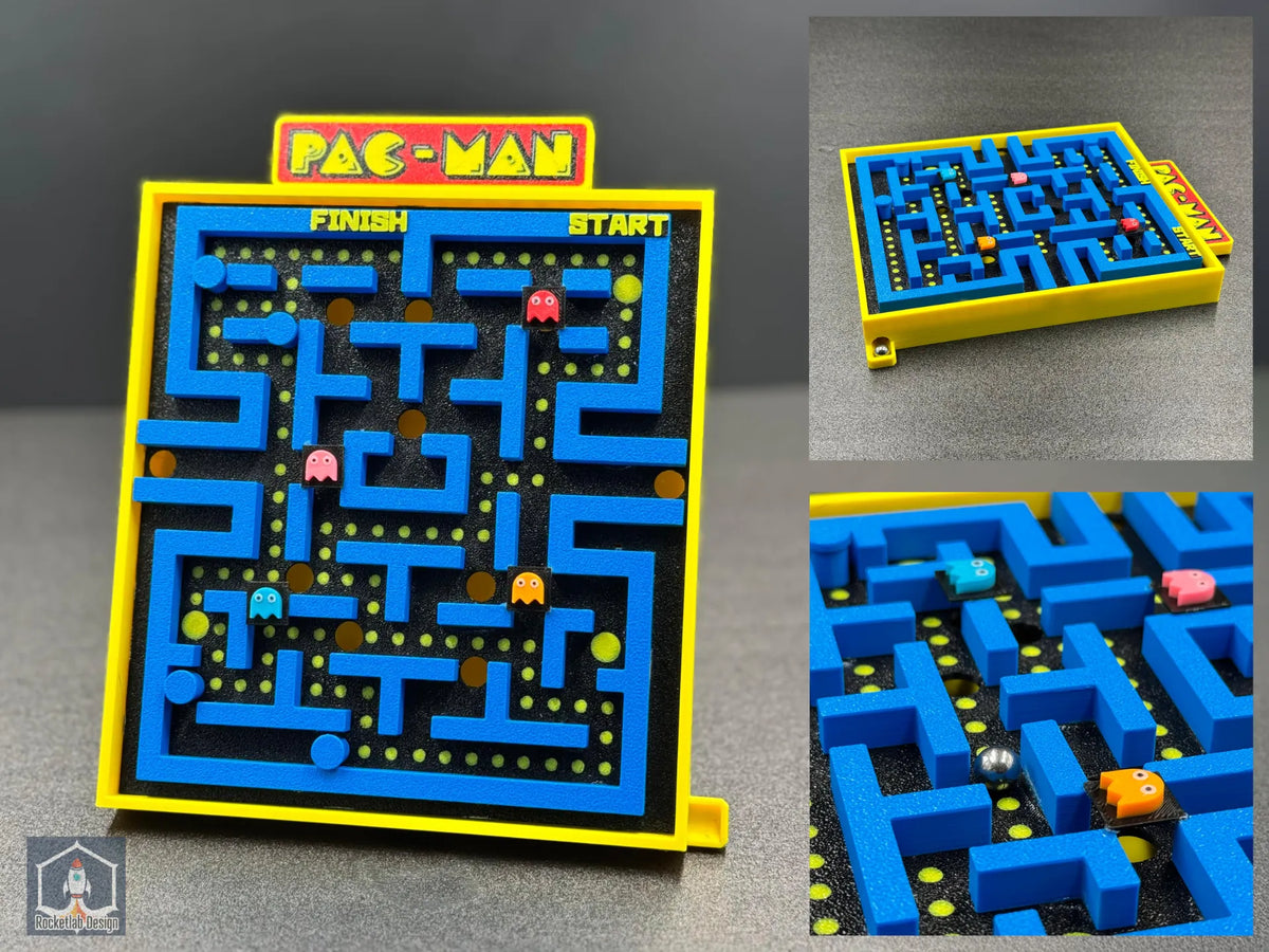 Parcours de billes labyrinthe Pac-Man - Jeux Print