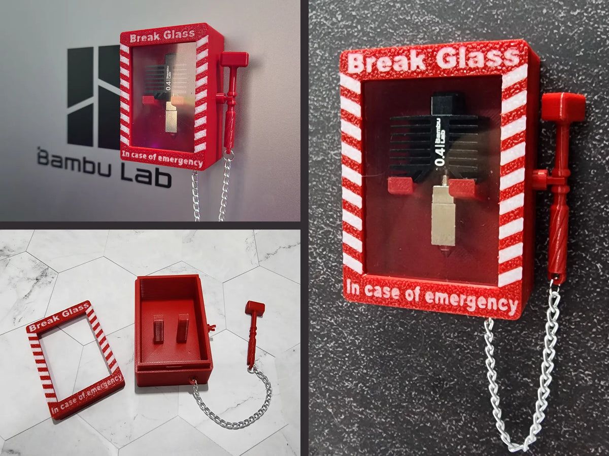 Cassez le verre en cas d'urgence - Outdoor Print