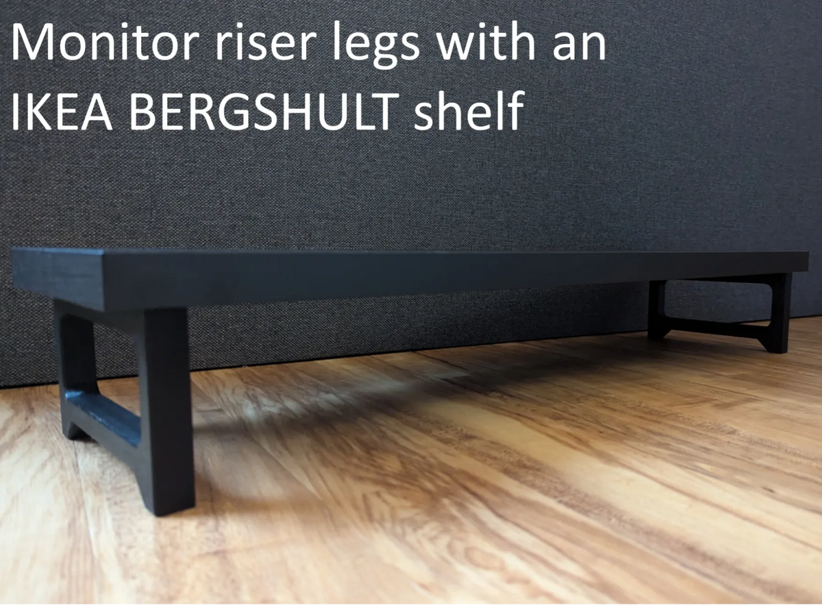 Rehausseur d'écran avec tablette IKEA Bergshult - Bureau Print