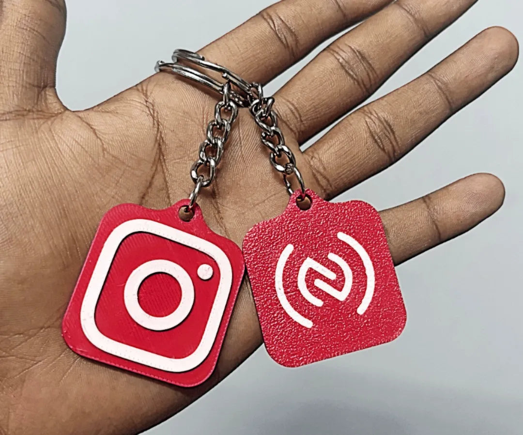 Porte-clés NFC avec logo Insta - NFC Print