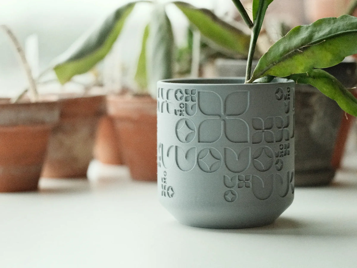 Pot de fleurs à motif géométrique - Jardin Print