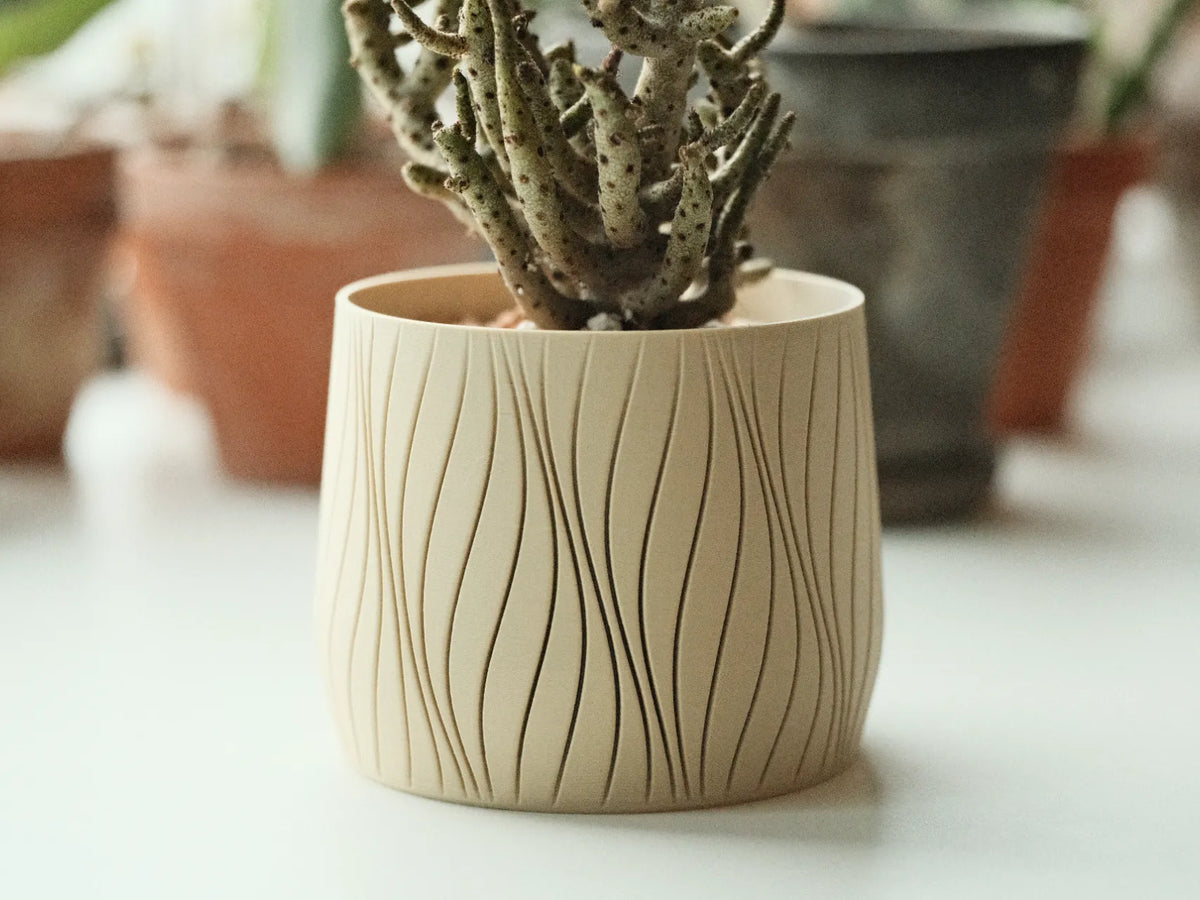 Pot à plantes avec motif fluide - Cadeau Print