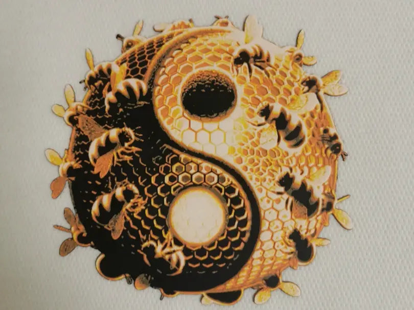 Abeilles yin yang hueforge - Art Print