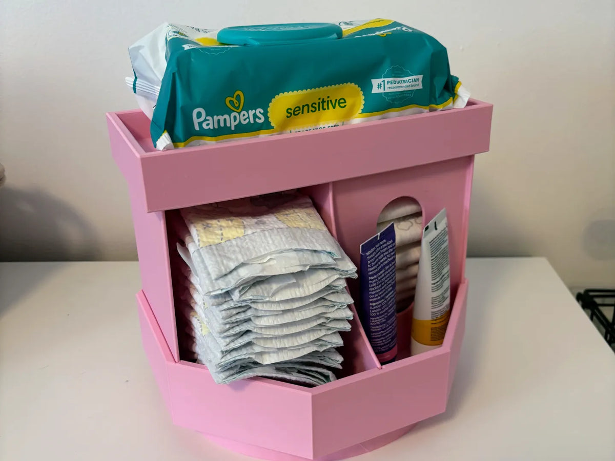 Organiseur de couches rotatif pour chambre d'enfant - Bébé Print