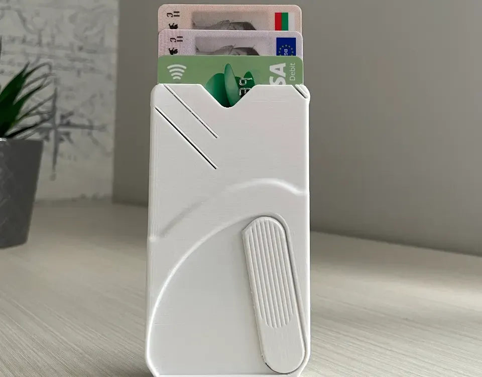 Portefeuille compact cascade avec pince à billets - Voyage Print