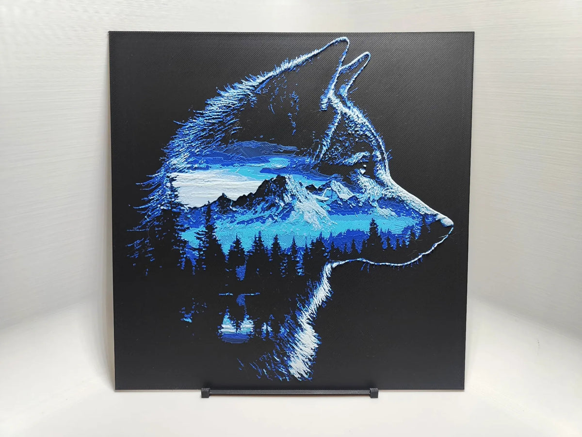 Loup des montagnes - Hueforge - Art Print
