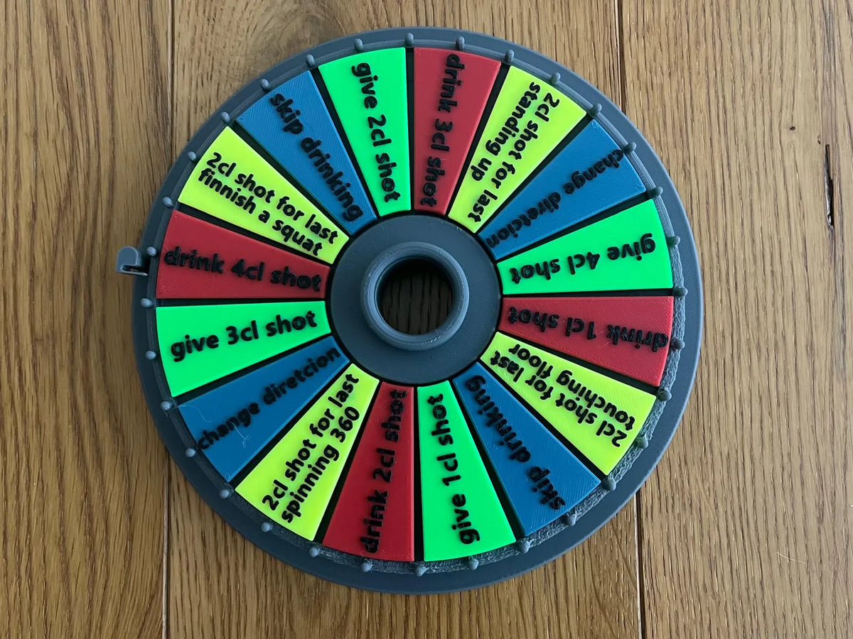 Roue de la Fortune - Édition Jeu d'Alcool pour Fêtes - Fêtes Print