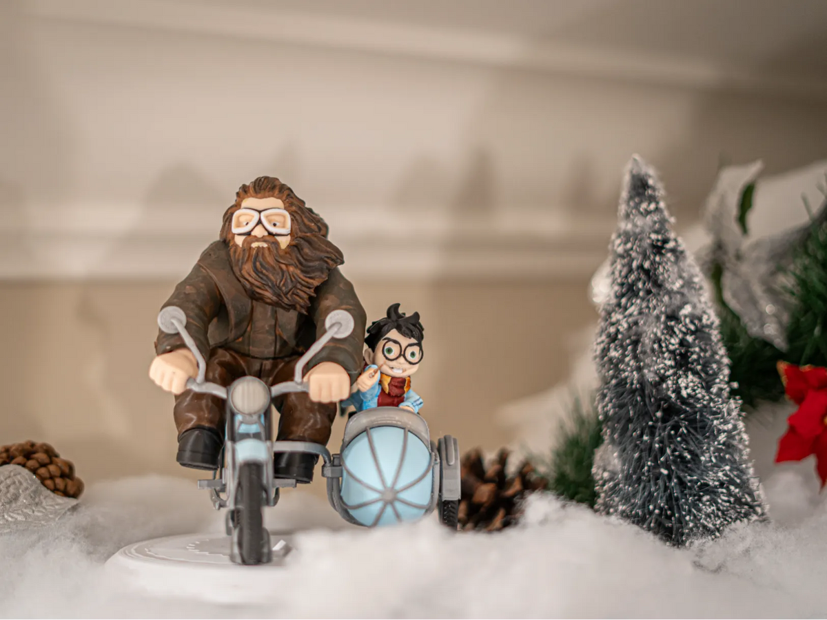 Harry Potter et la moto de Hagrid en couleur - Auto Print