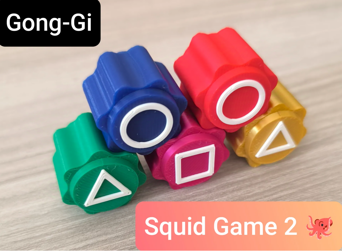 Squid Game 2 : Jeu de Gonggi (avec base) - Geek Print