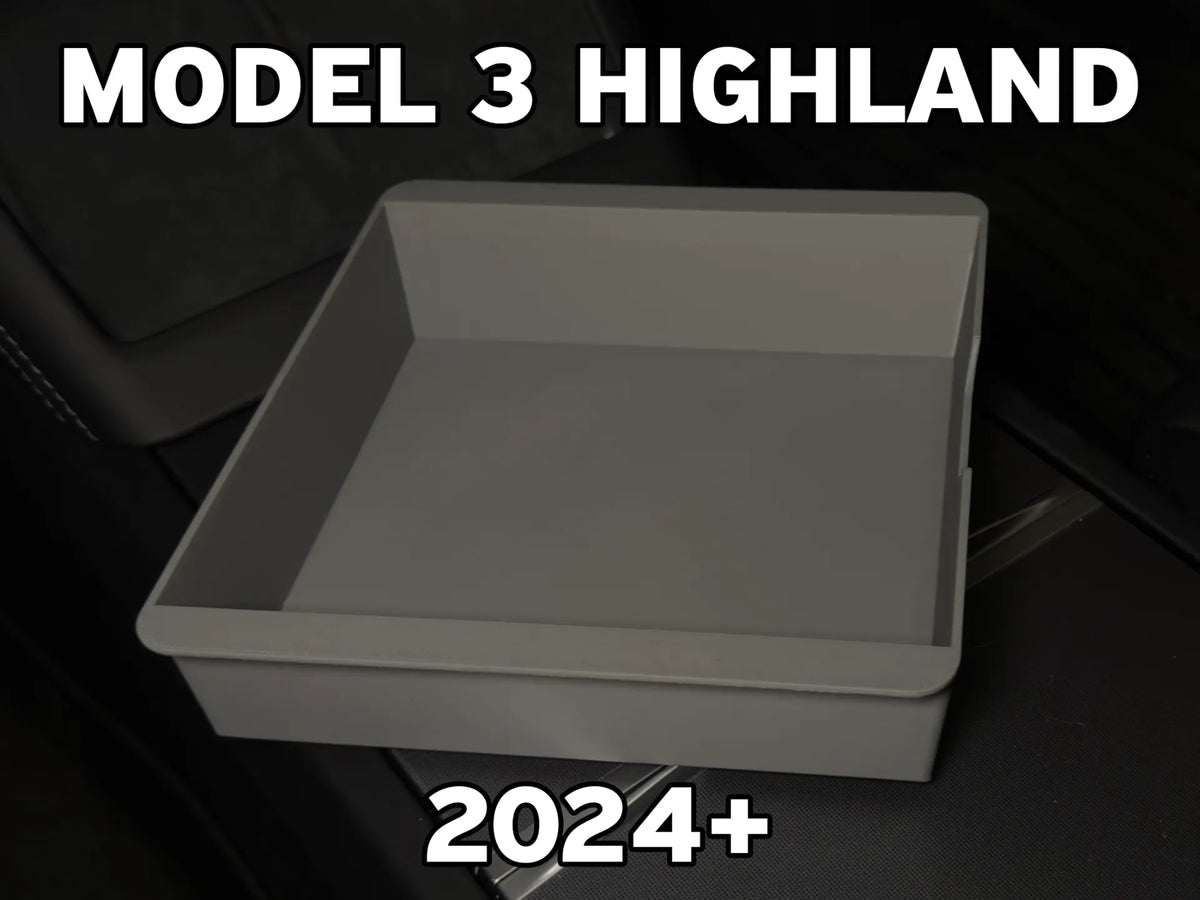 Plateau de console centrale Tesla Model 3 / Model Y 2025 - Auto Print
