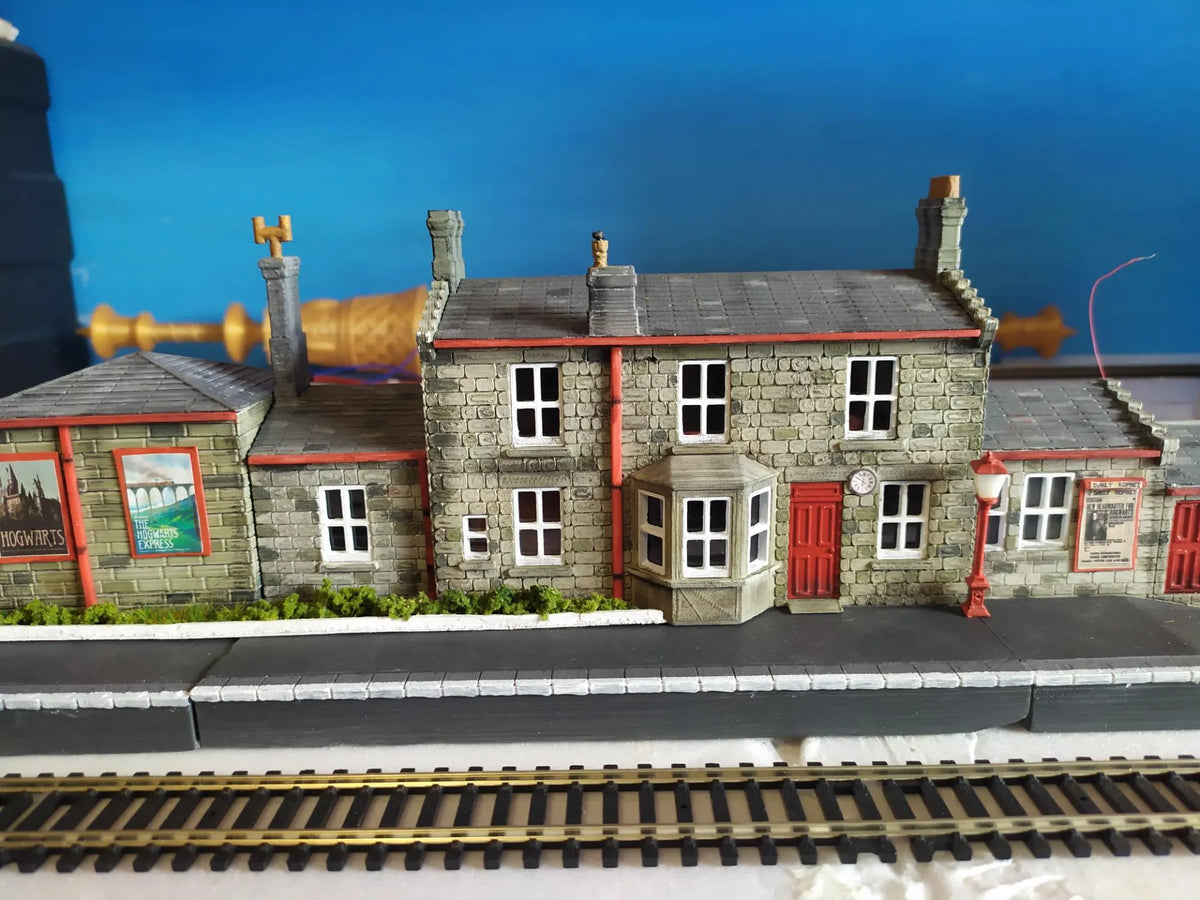 Gare ferroviaire Hogsmeade - Goathland écartement OO - Maquette Print