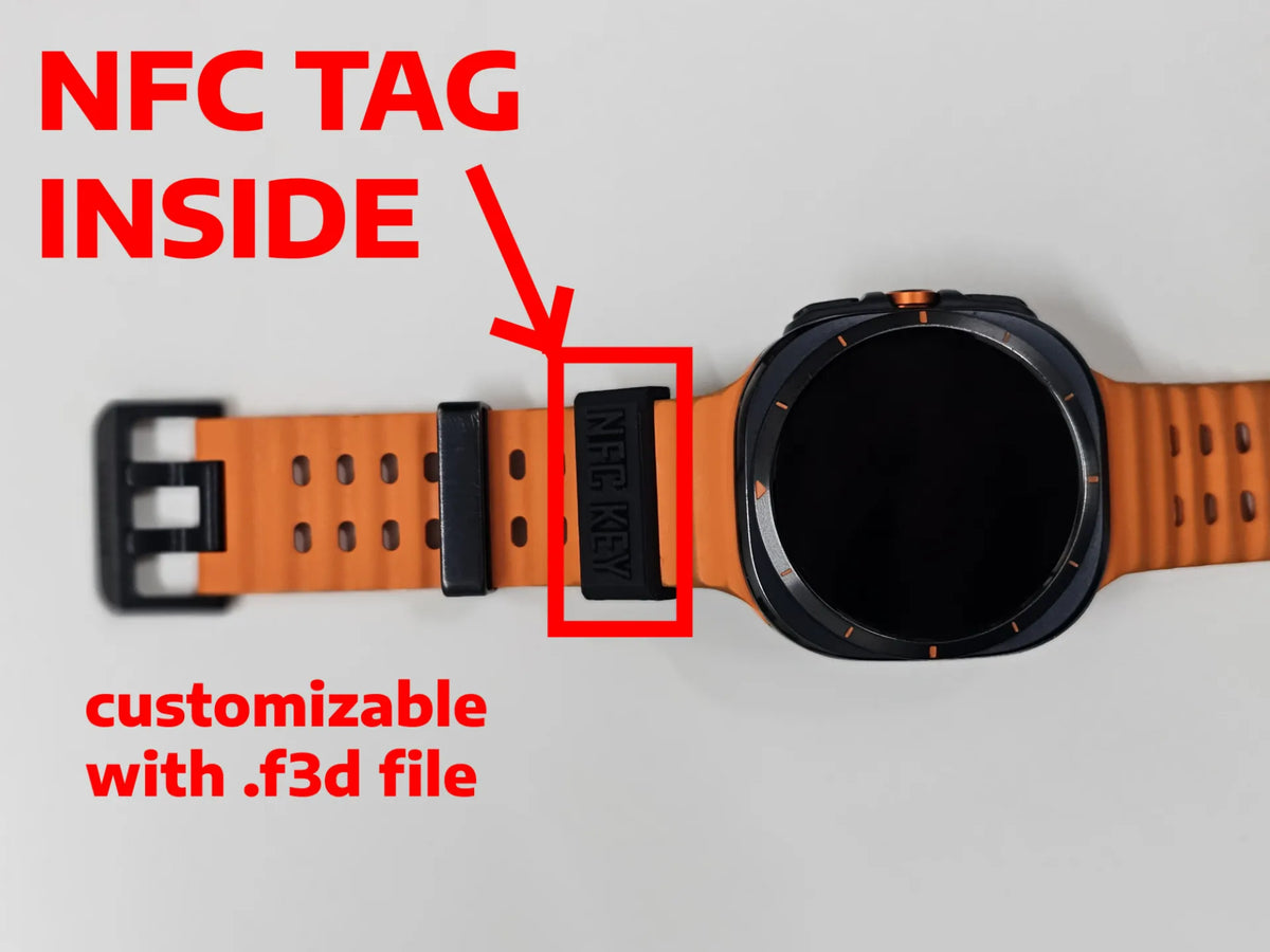 Support NFC pour bracelet Samsung Watch Ultra - Bijoux Print