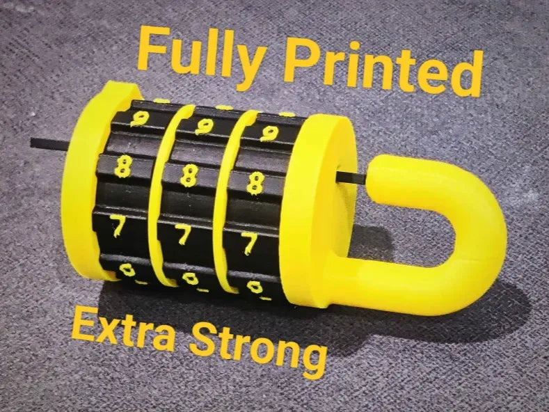 Serrure à combinaison entièrement imprimée en 3D - Cadeau Print
