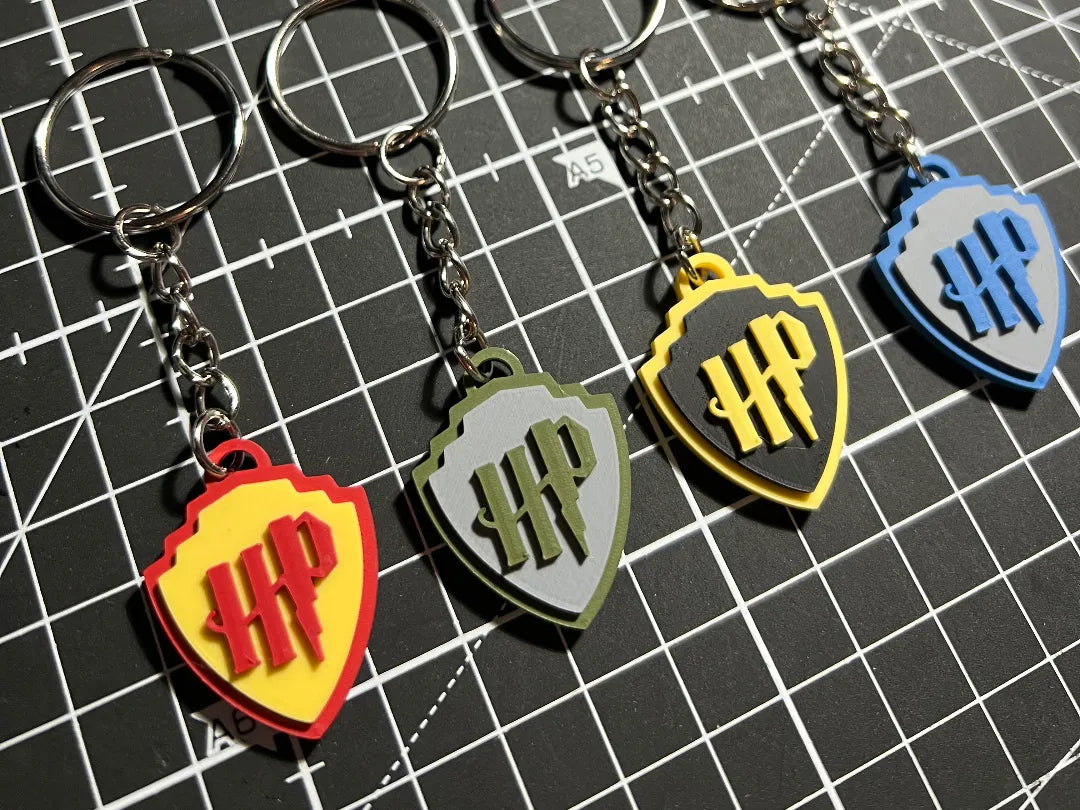 Porte-clés Harry Potter - Maisons et Couleurs de Poudlard - Geek Print
