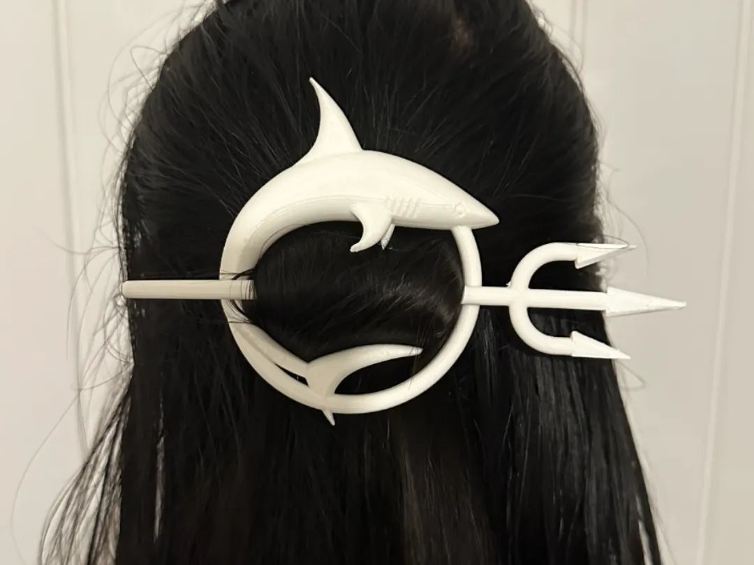 Épingle à cheveux requin - Bijoux Print
