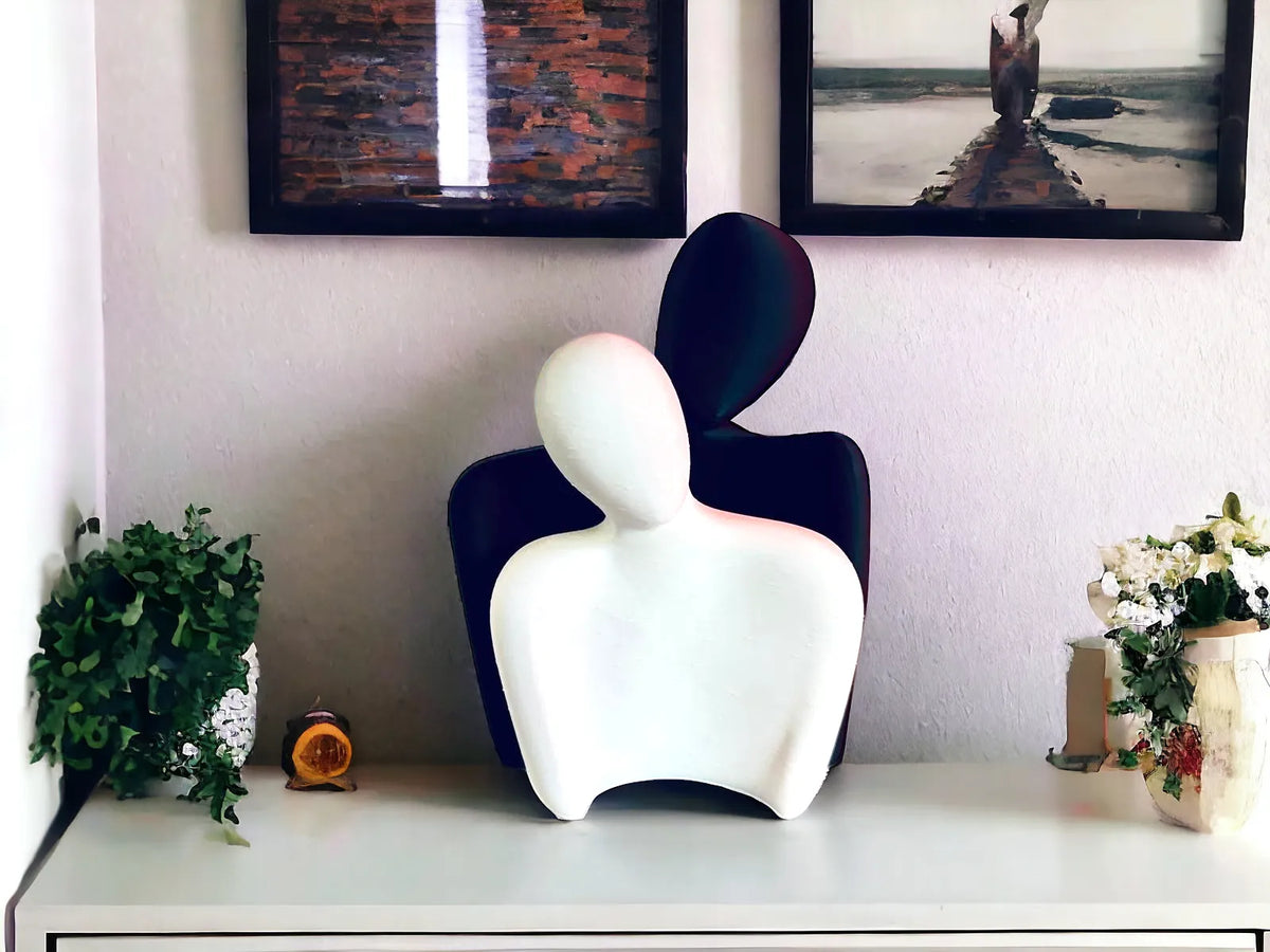 Amoureux - Sculpture décorative moderne - Art Print