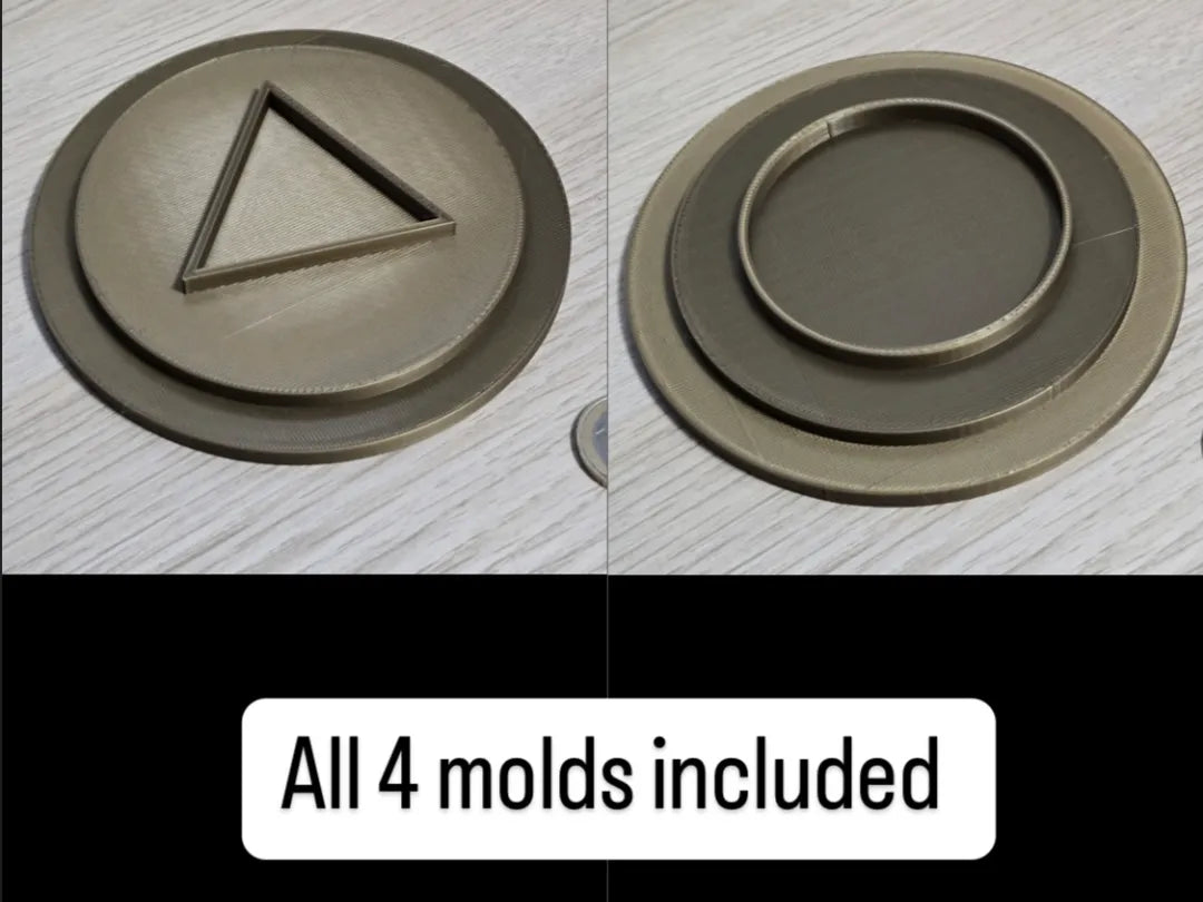 Emporte-pièces / moules à biscuits en forme de sucettes du jeu de la Seiche - Geek Print