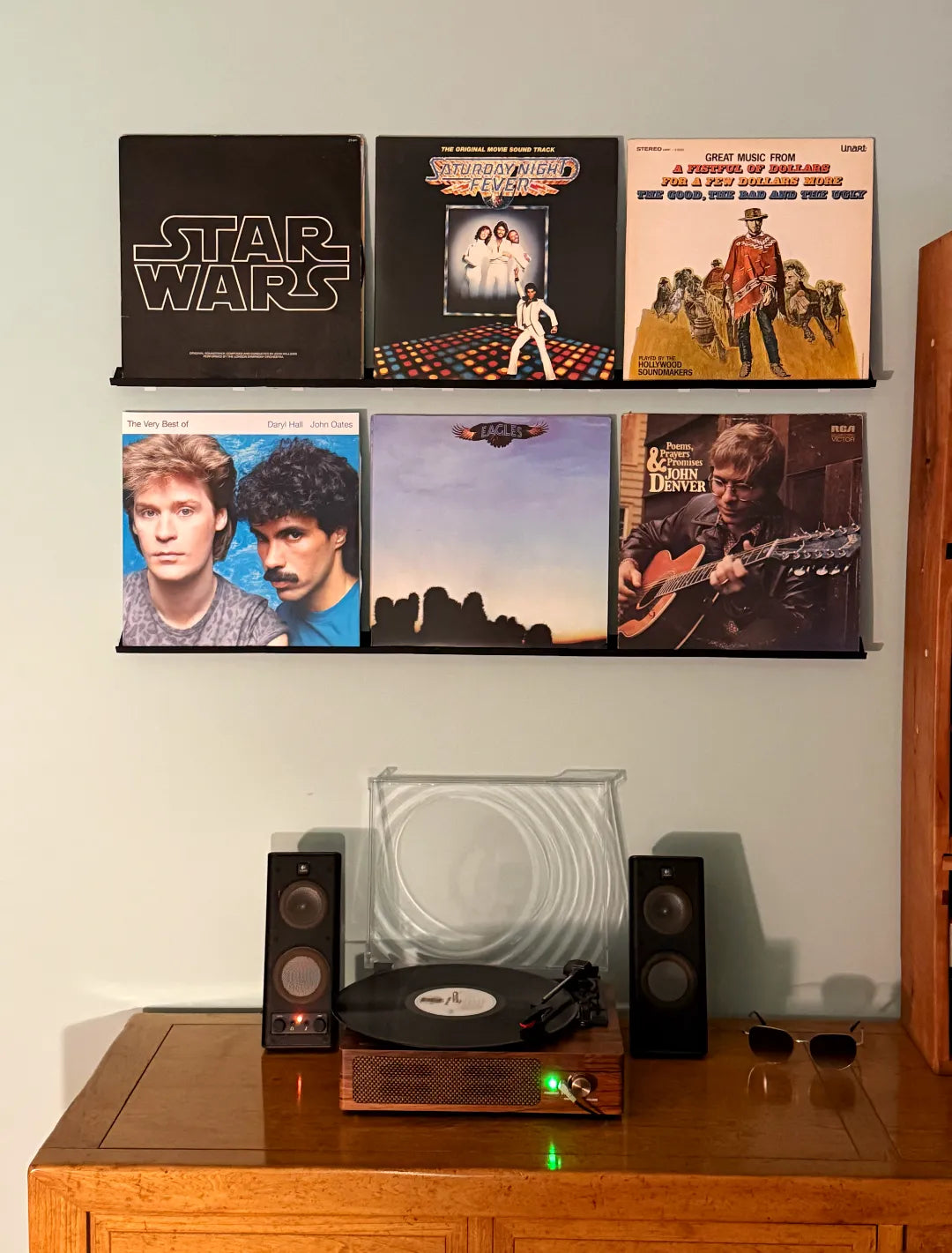 Étagère murale pour disques vinyles - Music Print