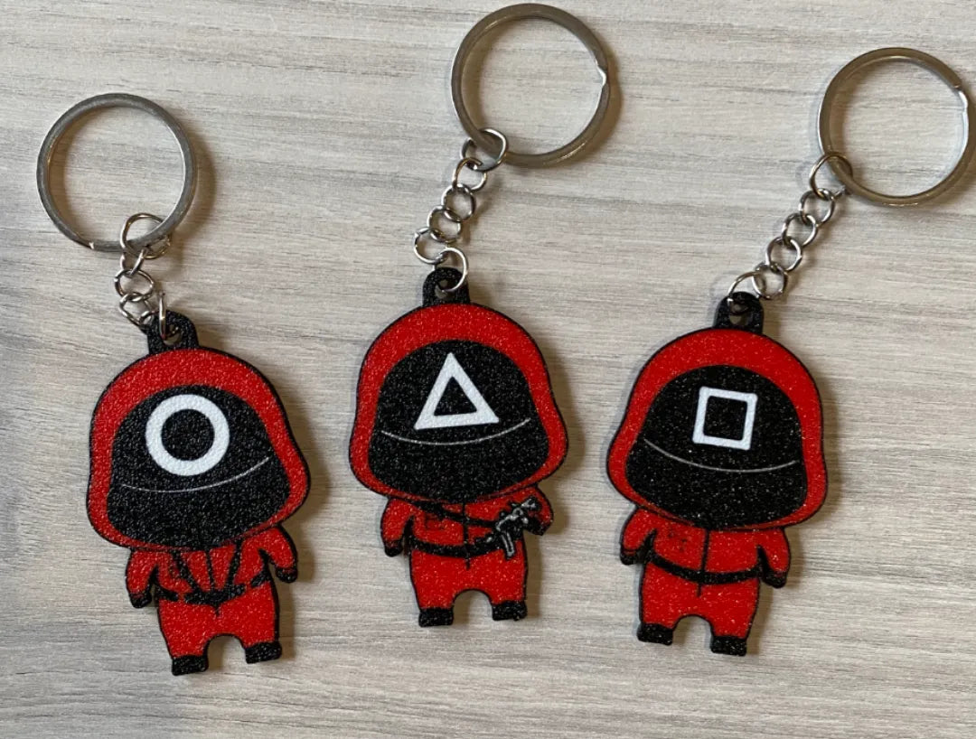 Porte-clés Soldats du Jeu de Calmar - Geek Print