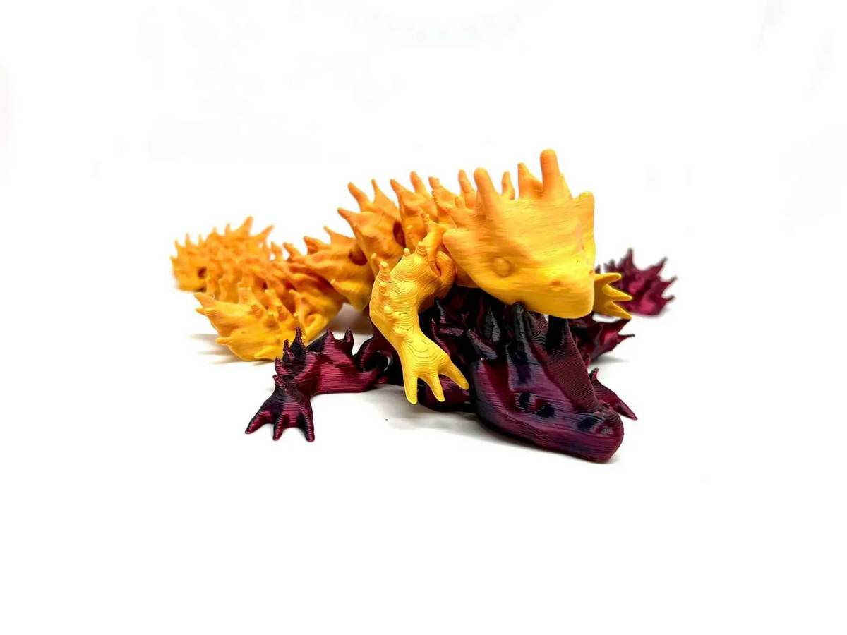 Adorable petit bébé dragon cracheur de feu - impression sur place - Jeux Print