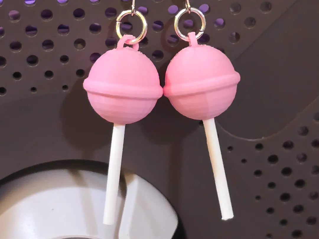 Boucles d'oreilles Lollipop 3D - Bijoux Print