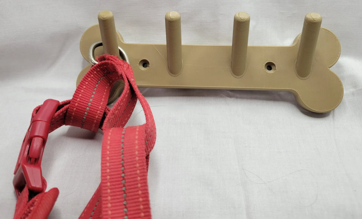 Attache pour laisse, collier et clés en forme d'os de chien - Pet Print