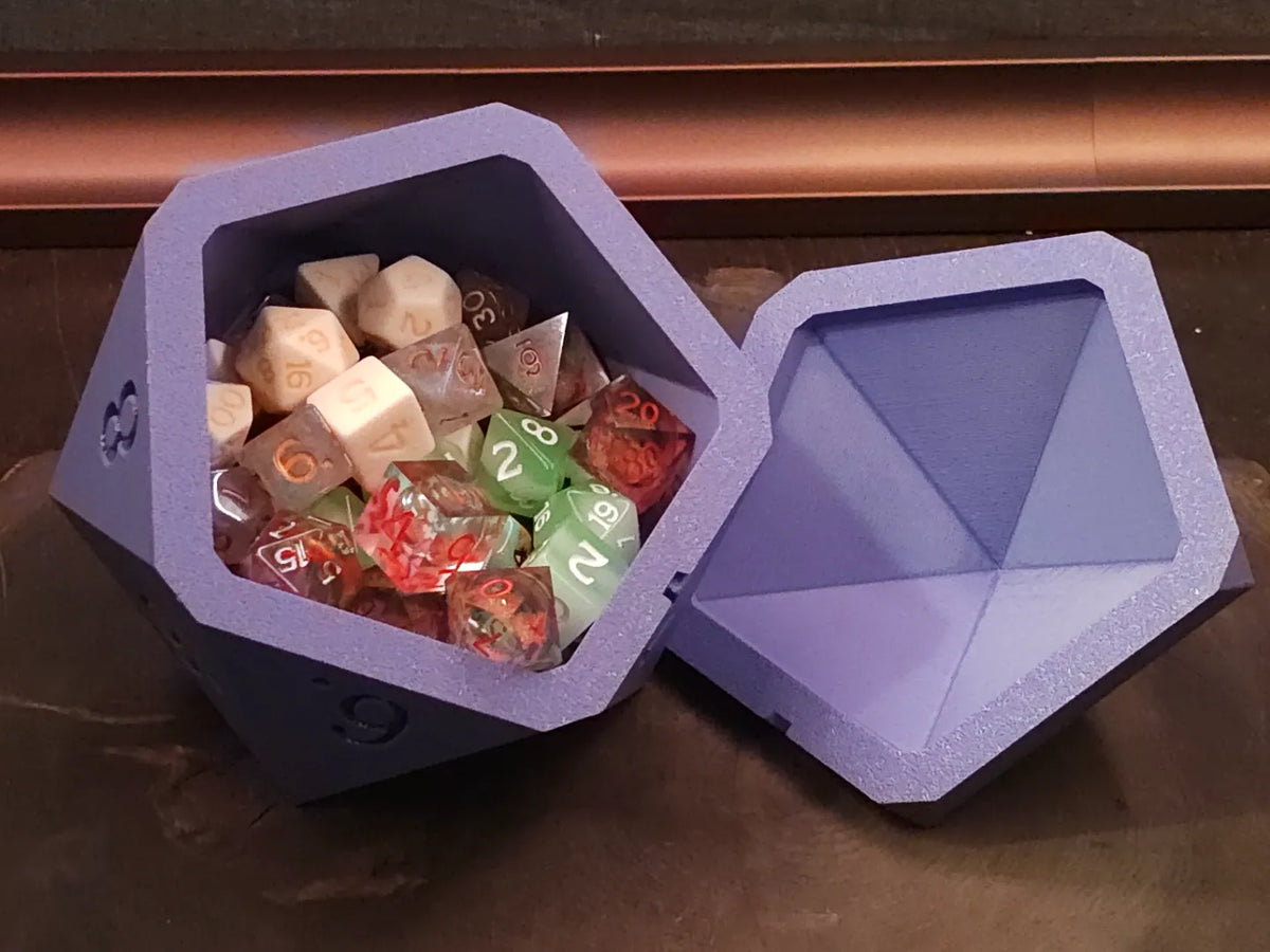 Boîte de rangement magnétique pour dés D20 - Jeux Print