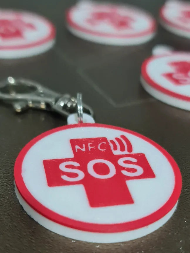 Porte-clés NFC SOS - NFC Print