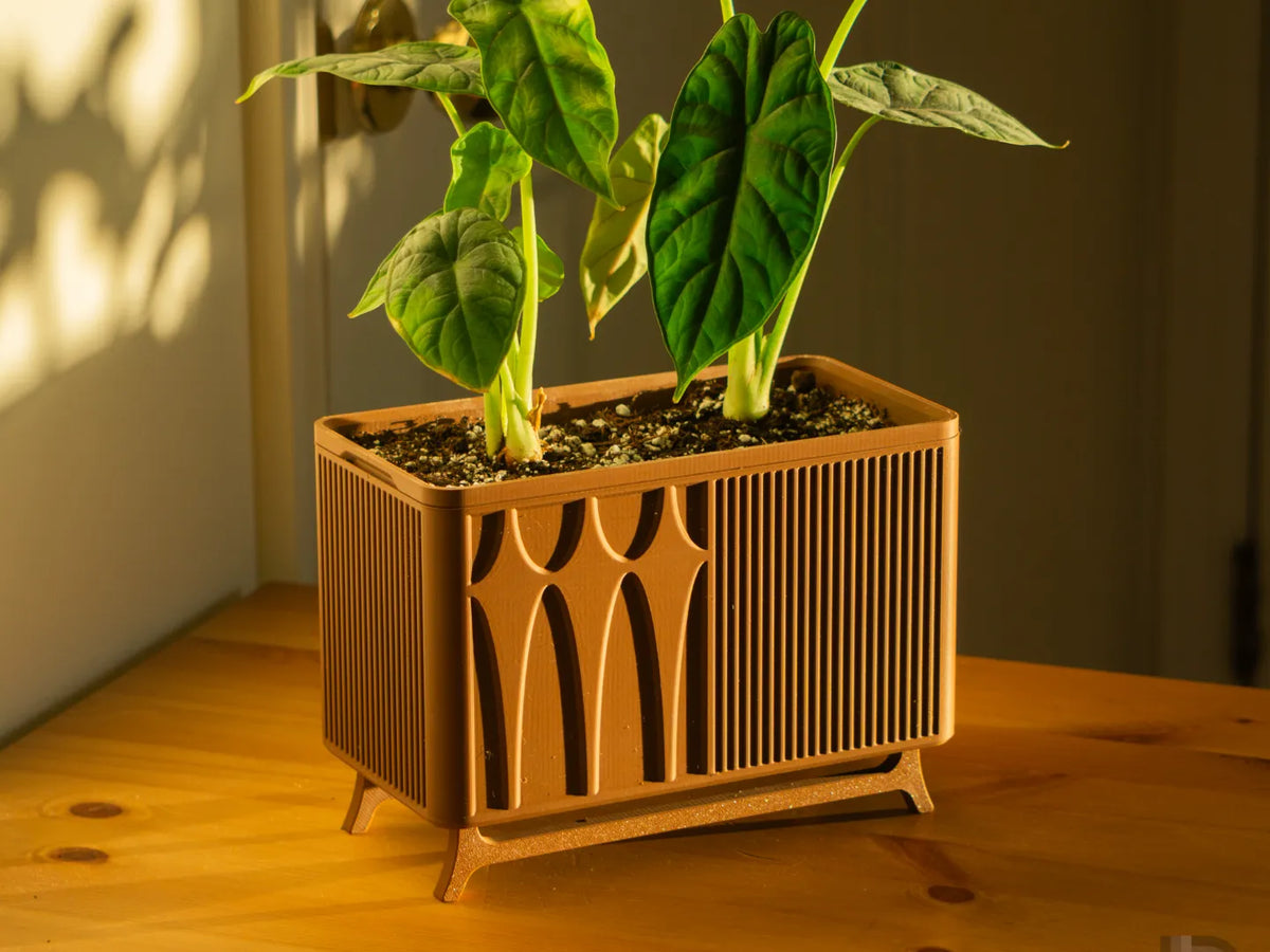 Jardinière Brasilia, Pot à plantes Mid-Century Modern - Cadeau Print