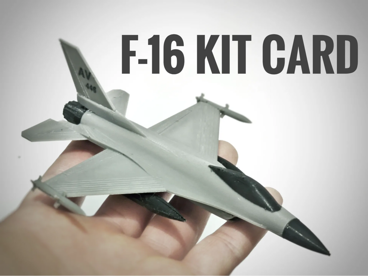Kit carte F-16 Fighting Falcon - Aucun outil ni colle - Maquette Print