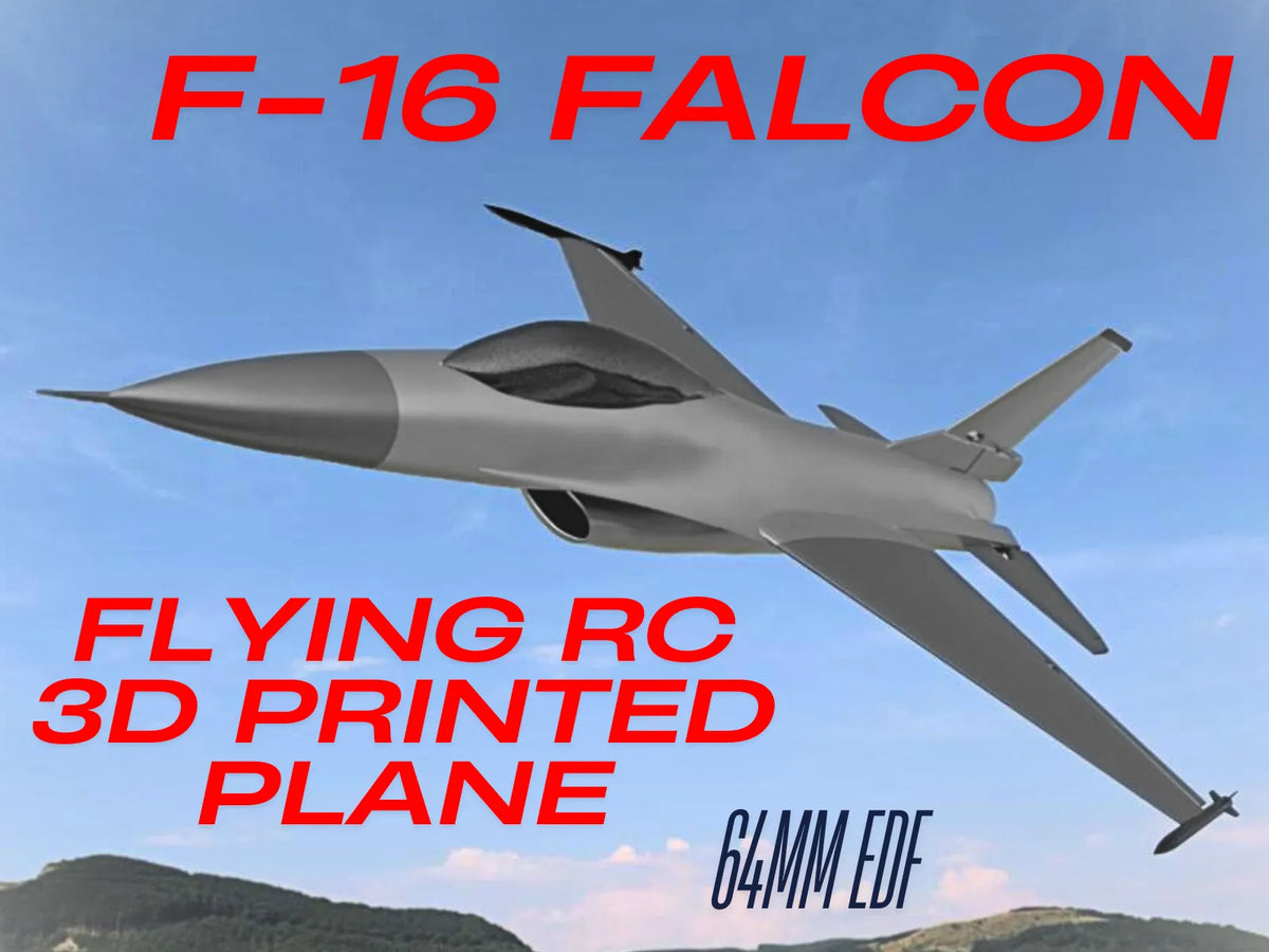 Chasseur F-16 Falcon R/C – Jet 64mm EDF - Maquette Print