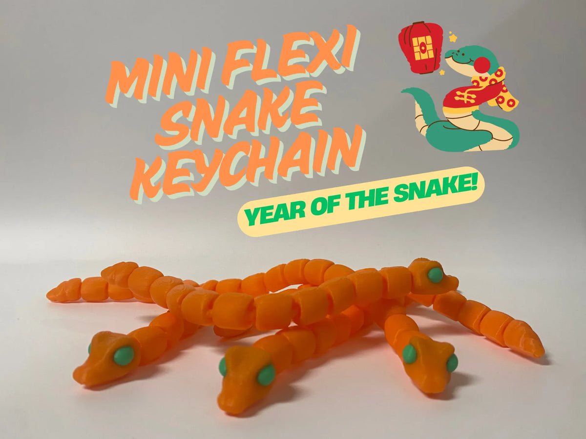 Mini Porte-clés Serpent Flexi - Jeux Print