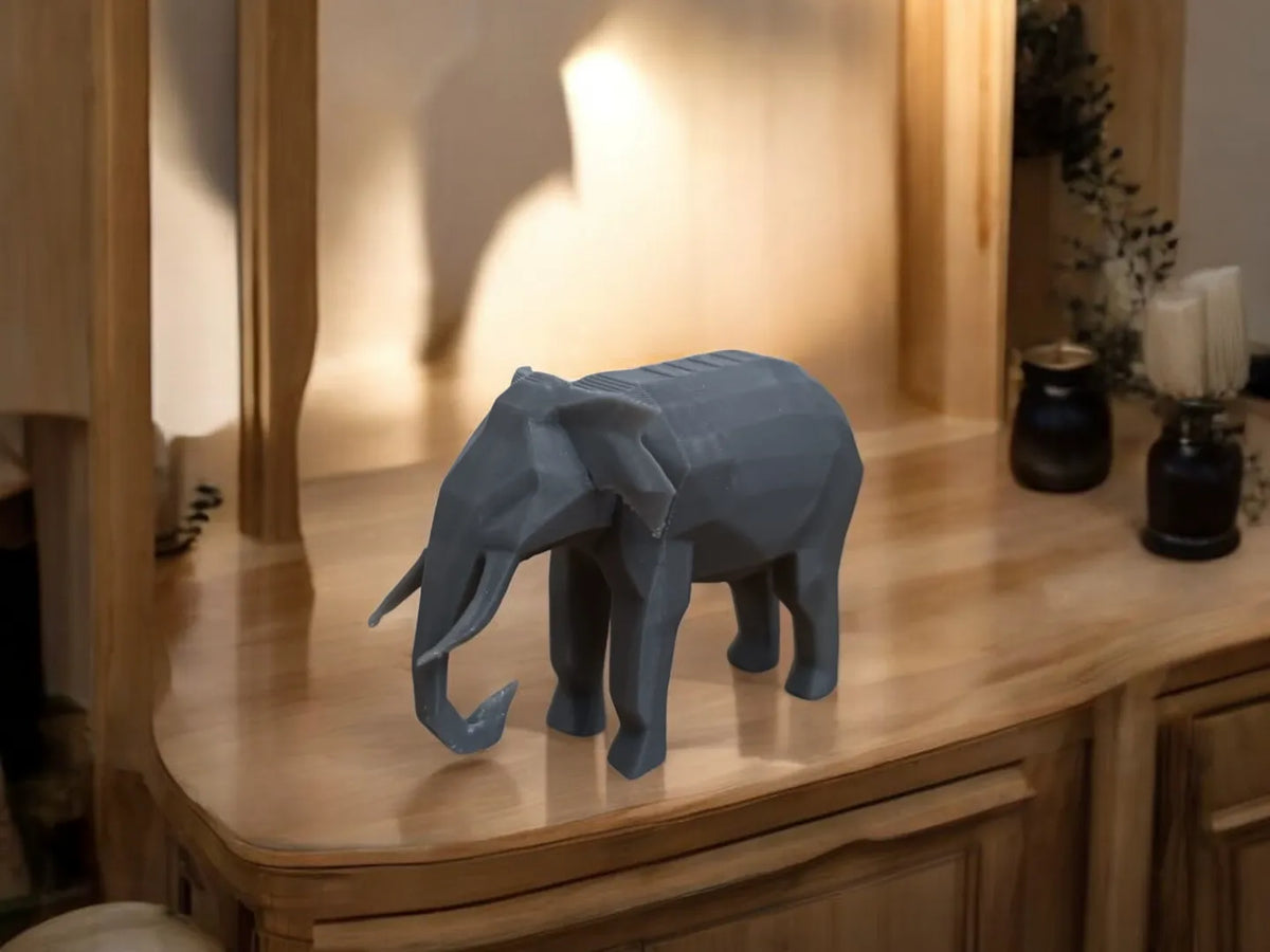 Éléphant Low Poly – modèle 2 - Art Print