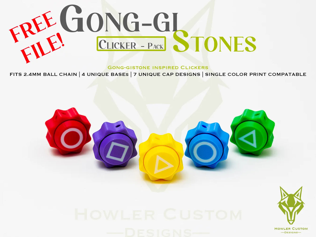 Porte-clés anti-stress : pierres de Gonggi du jeu de calmar - Geek Print