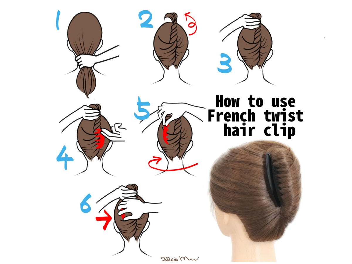 Barrette chignon français - Bijoux Print