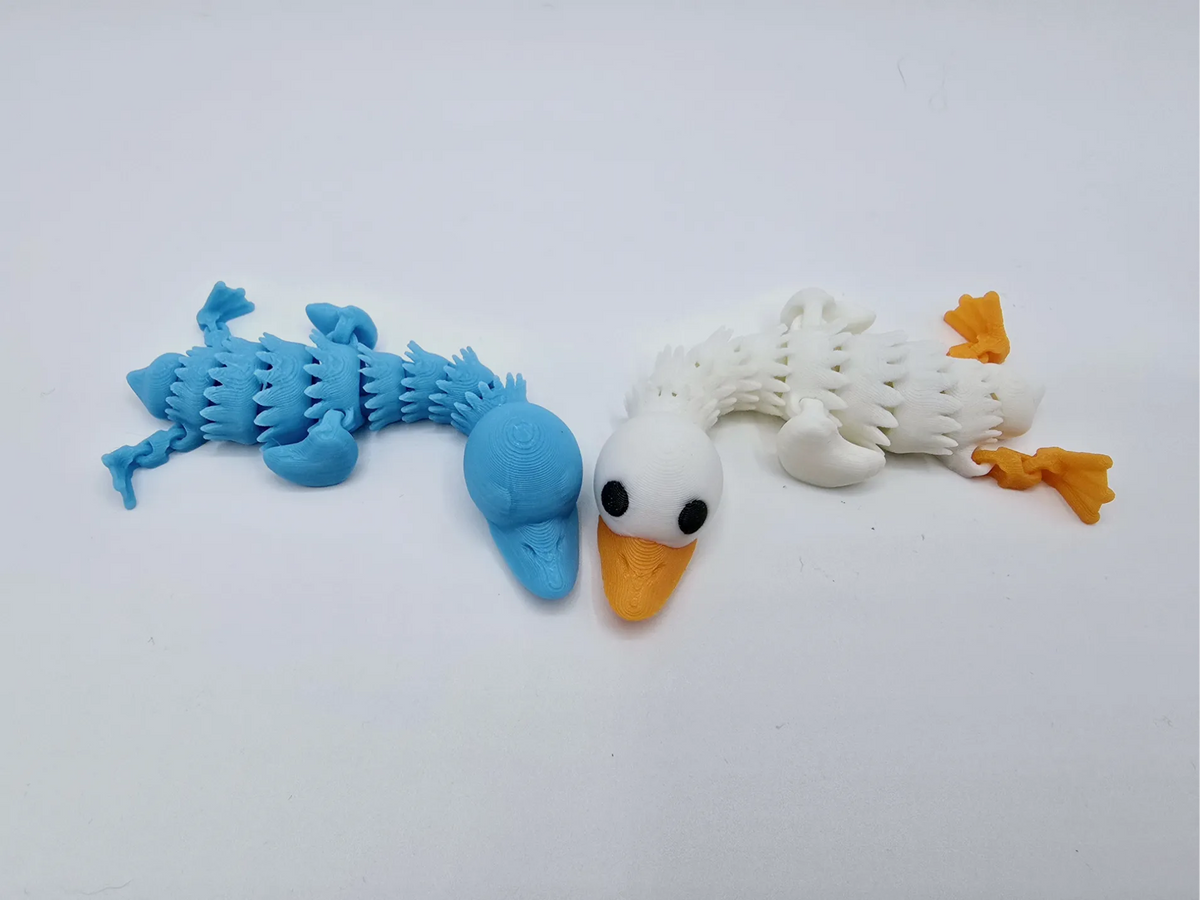 Petit animal de poche flexible Silly Goose Porte-clés - Jeux Print