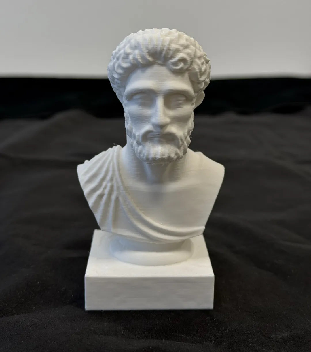 Statue sculptée d'Aristote - Art Print