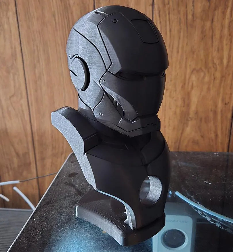 Buste d'iron man avec base améliorée - Geek Print