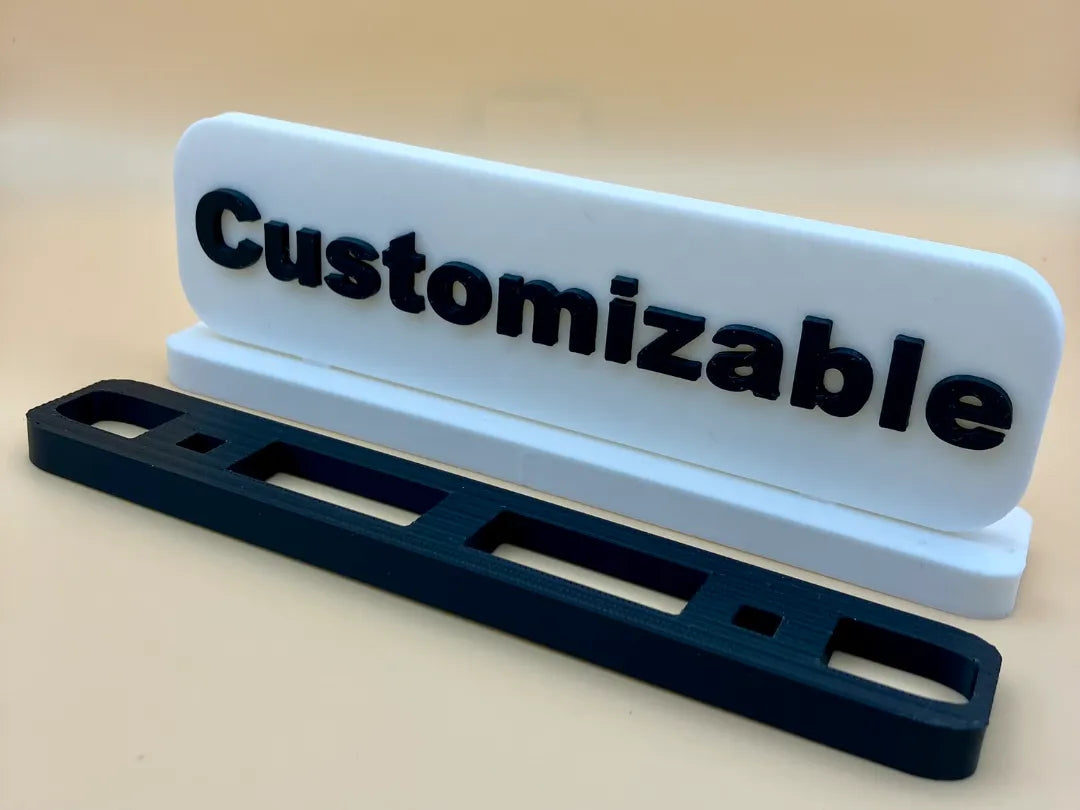 Plaque de nom personnalisable, autoportante - NFC Print