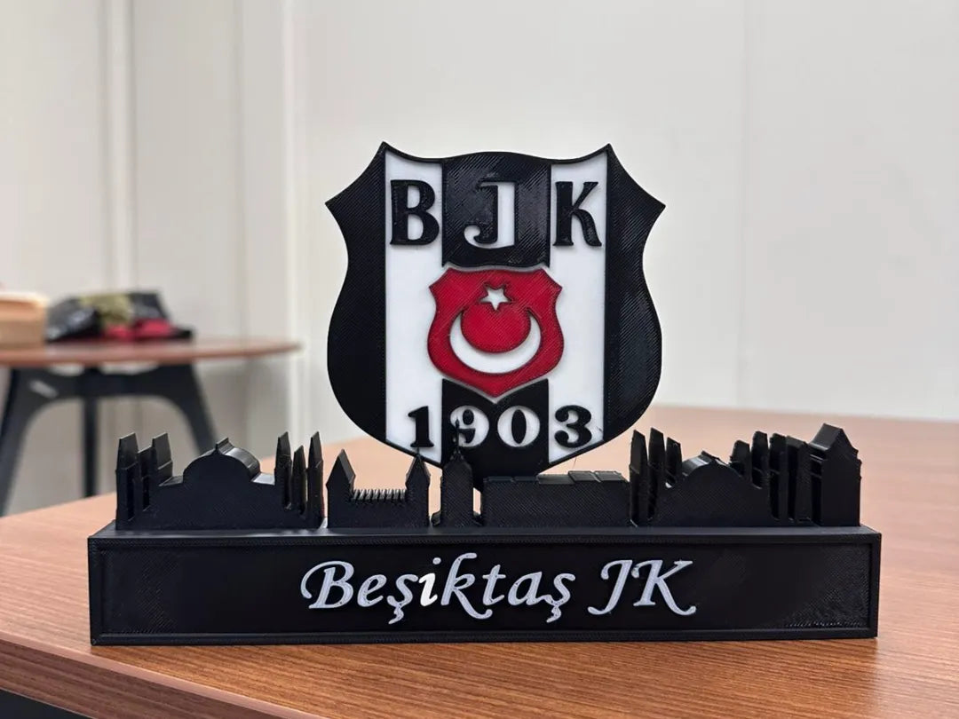 Besiktas avec la ligne d'horizon d'Istanbul - Voyage Print