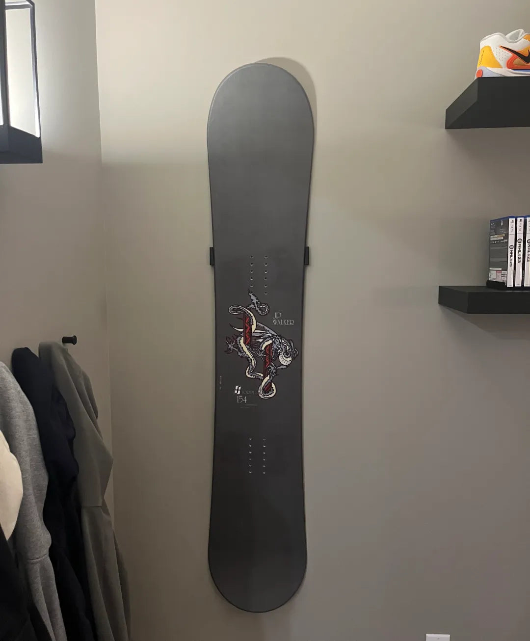 Support mural vertical pour snowboard " " - Sport Print
